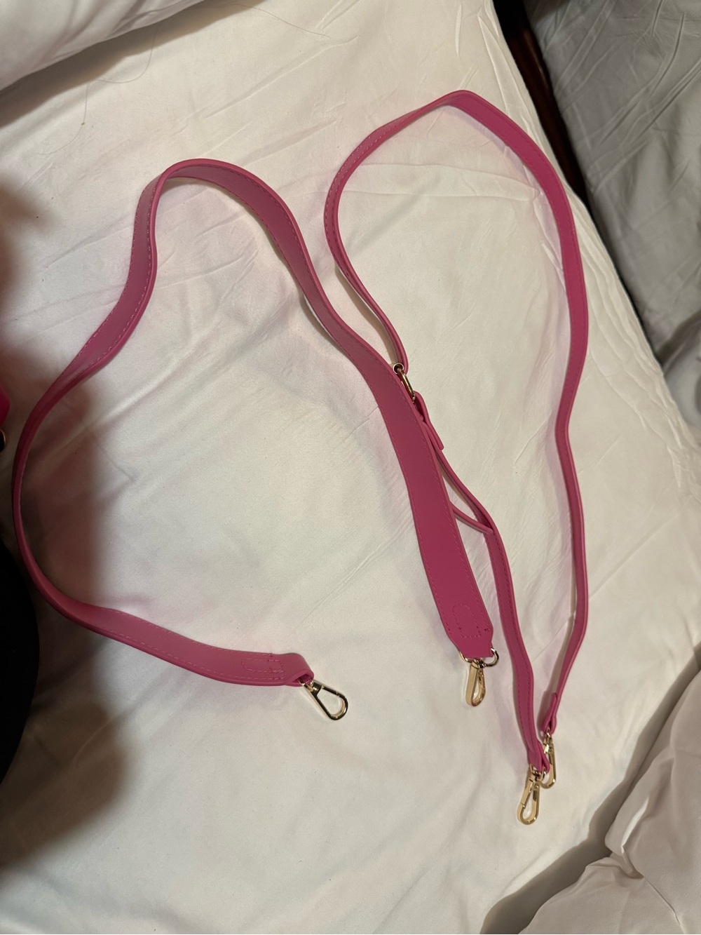 Anthropologie Hot Pink Mini Bucket Bag with Matching Pouch - Picture 9 of 10
